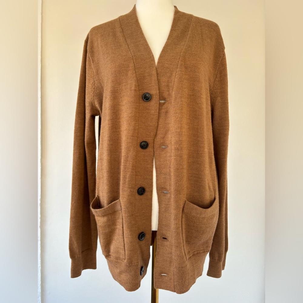 J Crew Merino Wool Coastal Granddad cardigan size M